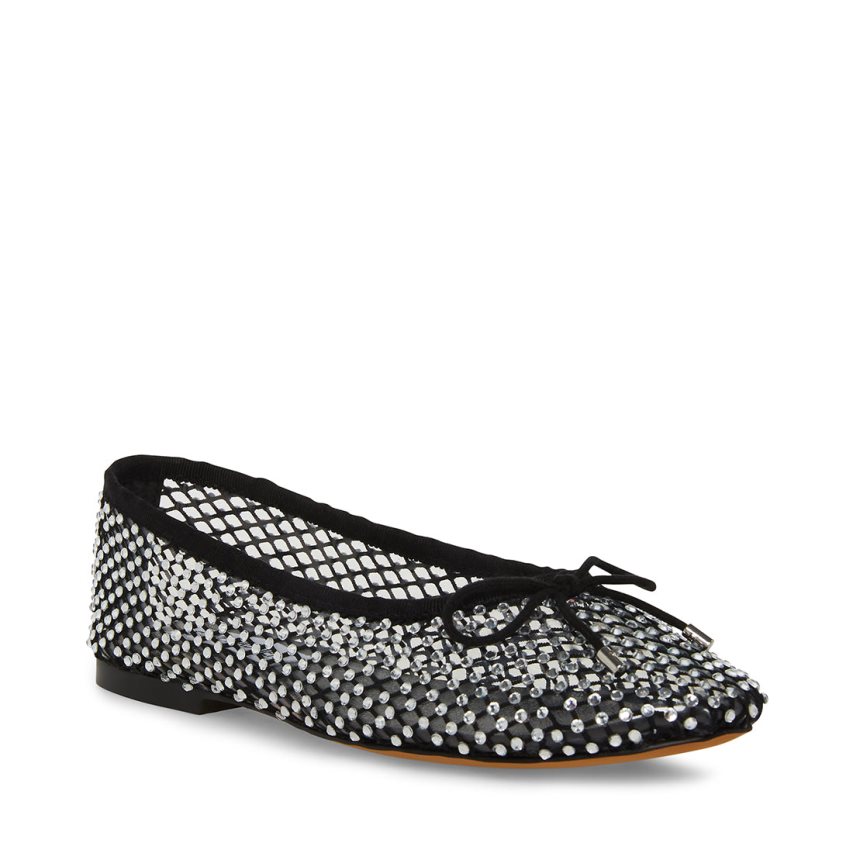 Black Steve Madden Blossoms-m Women's Ballet Flats | PH 6853UJV